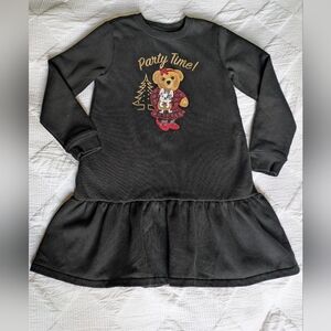 NWOT....Polo by Ralph Lauren Girls Black "Party Time" Dress Size M(8-10)